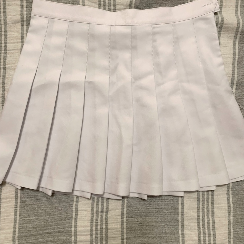 Pleated mini skirt